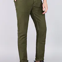 INTEGRITI Men Skinny Mid Rise Dark Green Jeans - Master