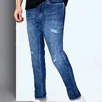 OfWHTE Men Slim Mid Rise Blue Jeans - Master