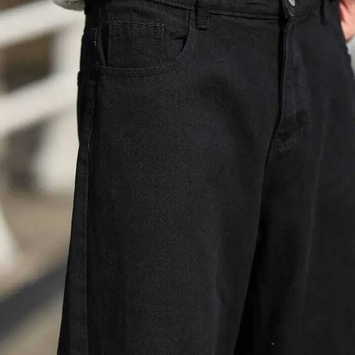 markview Men Loose Fit Mid Rise Black Jeans - Master