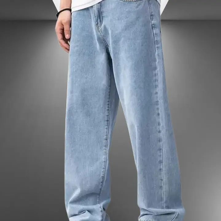 markview Men Boot-Leg Mid Rise Light Blue Jeans - Master