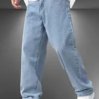 markview Men Boot-Leg Mid Rise Light Blue Jeans - Master