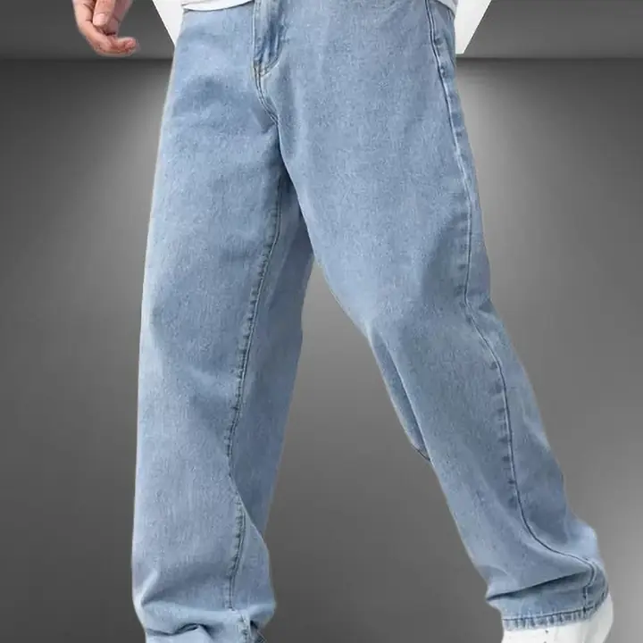 markview Men Boot-Leg Mid Rise Light Blue Jeans - Master