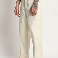 FADEVIELLE Men Straight Fit Mid Rise Beige Jeans - Master