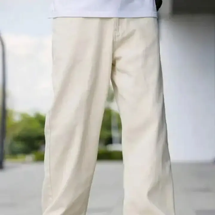 FADEVIELLE Men Straight Fit Mid Rise Beige Jeans - Master