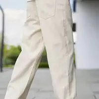 FADEVIELLE Men Straight Fit Mid Rise Beige Jeans - Master