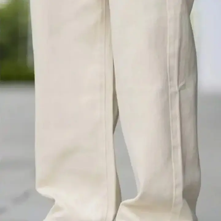 FADEVIELLE Men Straight Fit Mid Rise Beige Jeans - Master