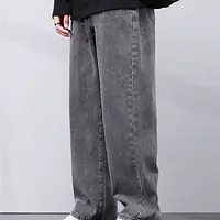 Star4well Men Relaxed Fit Mid Rise Grey Jeans - Master
