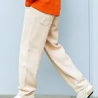 FADEVIELLE Men Straight Fit Mid Rise Beige Jeans - Master