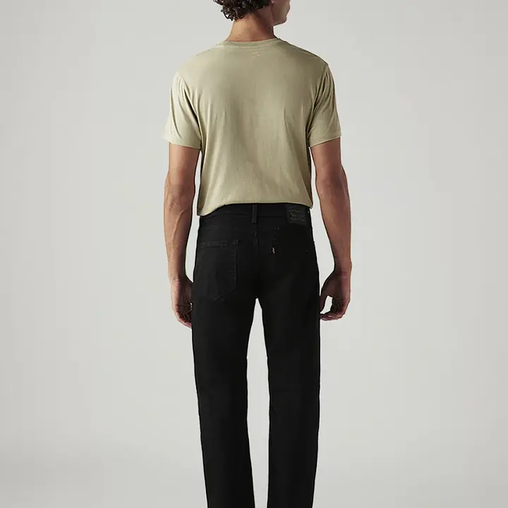 LEVI'S Men Straight Fit Mid Rise Black Jeans - Master